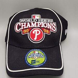 New Era Black World Series Champions Hat